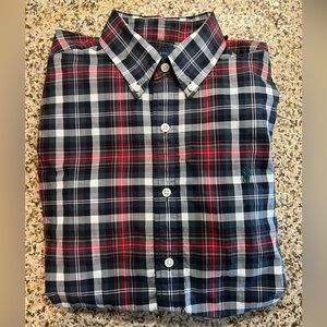 Ralph Lauren red and black check casual button down shirt Medium